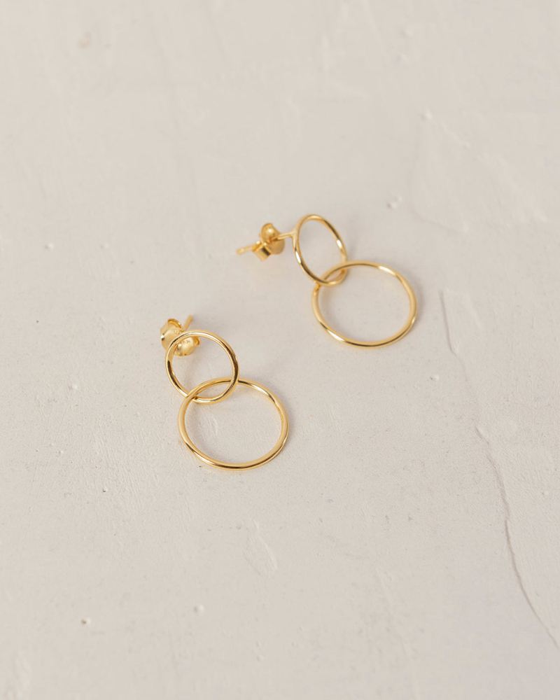 Gold Alohas Papaya Women's Earrings | QVLXT3972