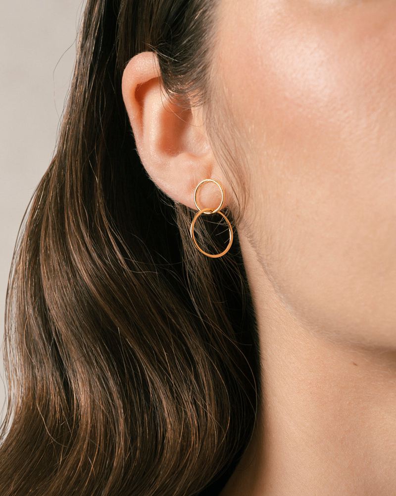 Gold Alohas Papaya Women's Earrings | QVLXT3972