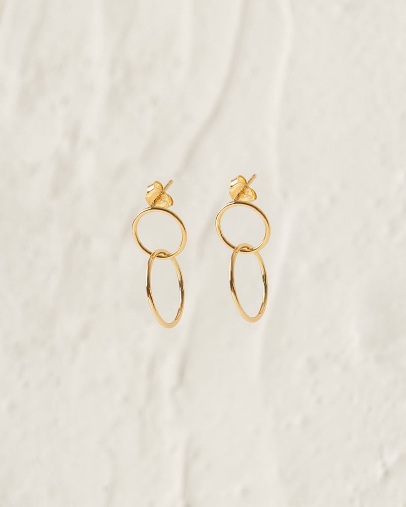 Gold Alohas Papaya Women's Earrings | QVLXT3972