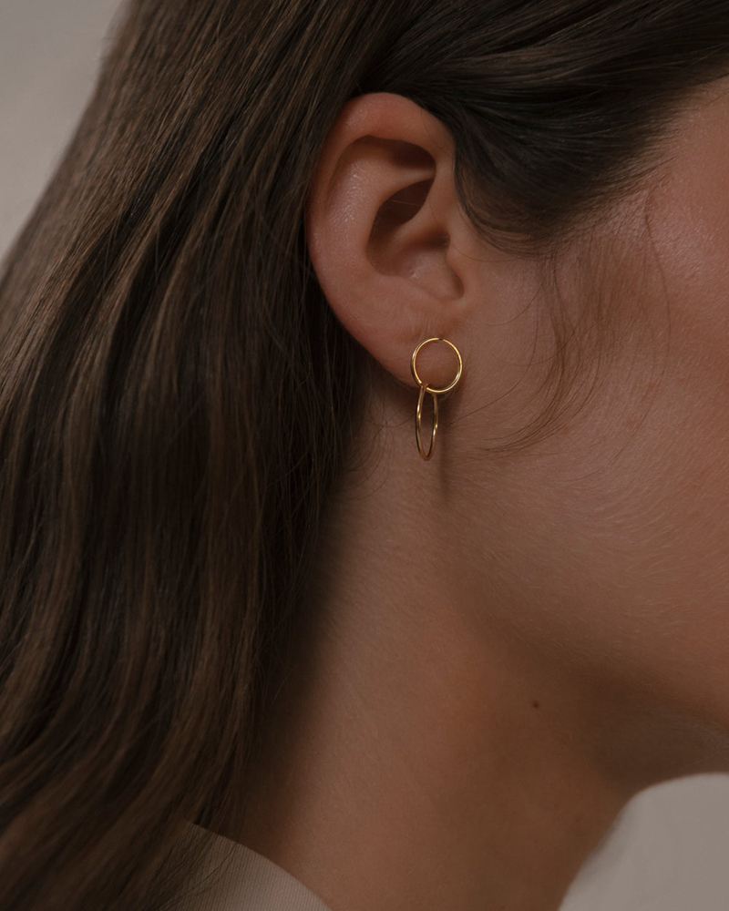 Gold Alohas Papaya Women's Earrings | QVLXT3972