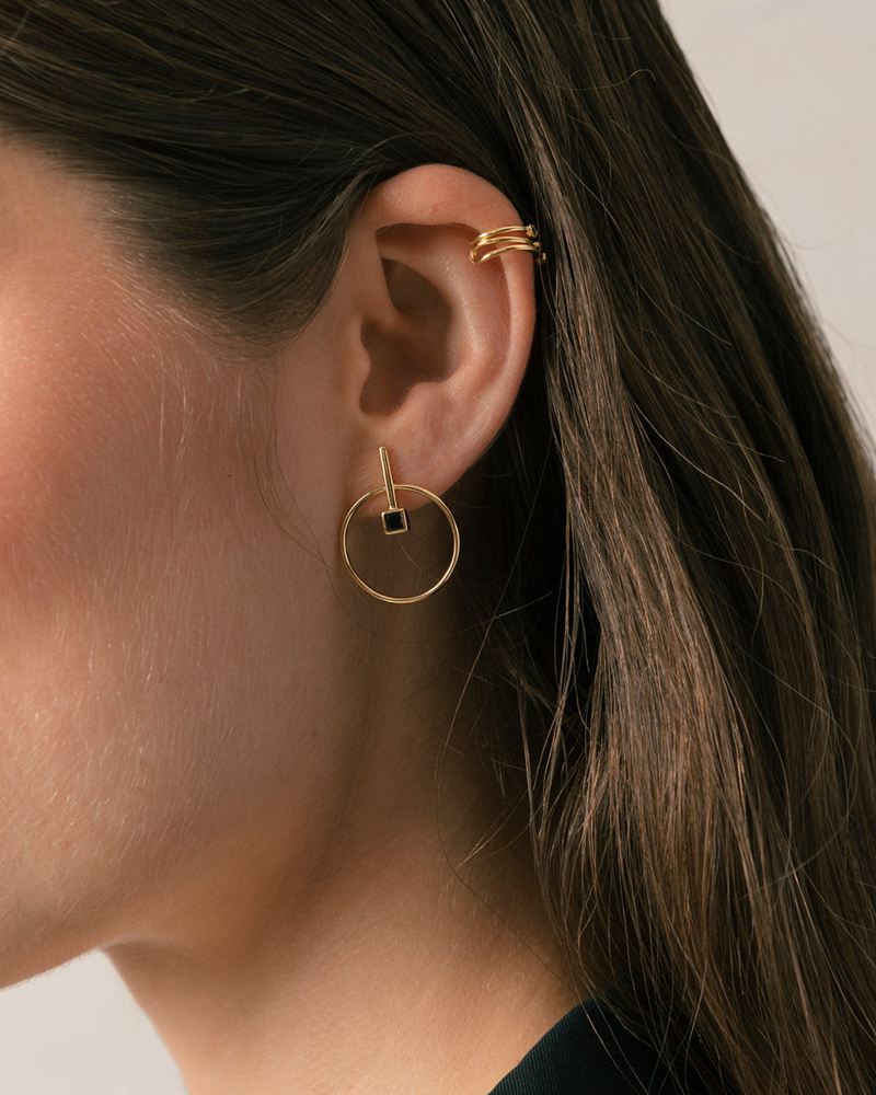 Gold Alohas Passion Fruit Women's Earrings | WUYBL8210