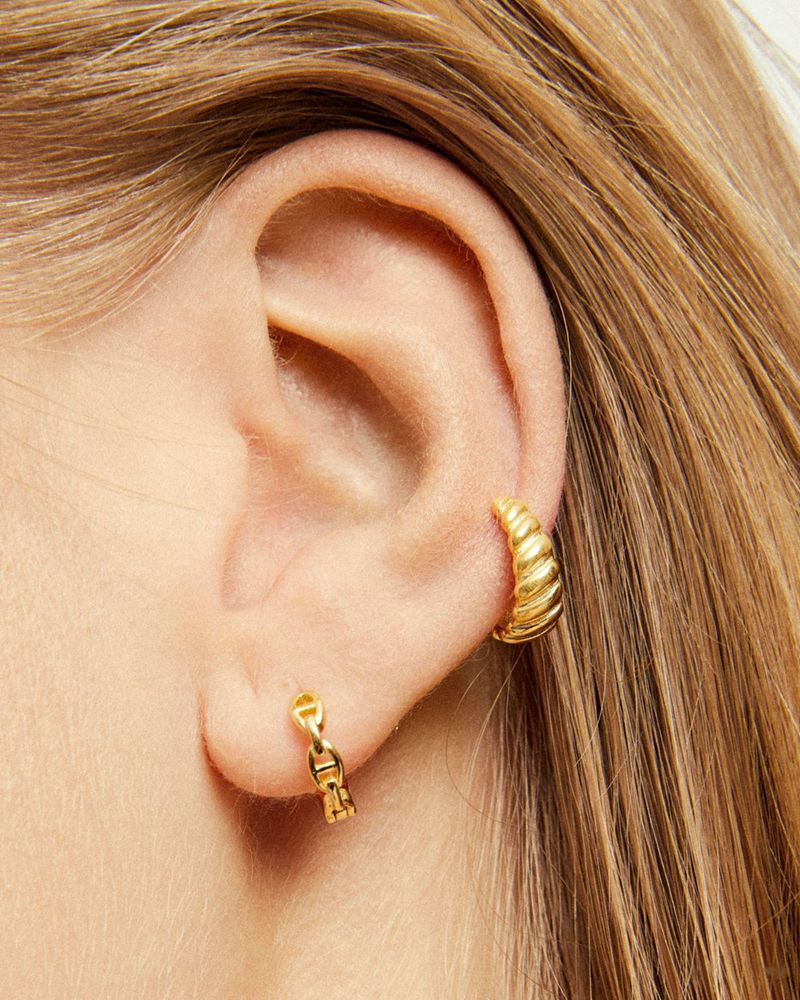 Gold Alohas Pictor Women's Earcuff | UKXYJ9201