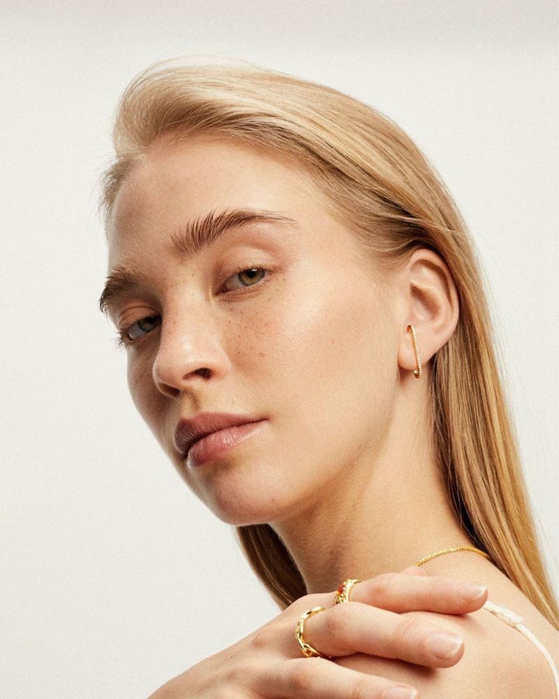 Gold Alohas Pysis Women's Earcuff | UXNRH4137