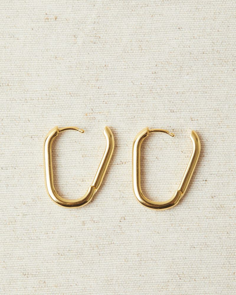 Gold Alohas Sagitta Women's Earrings | LBOET1362