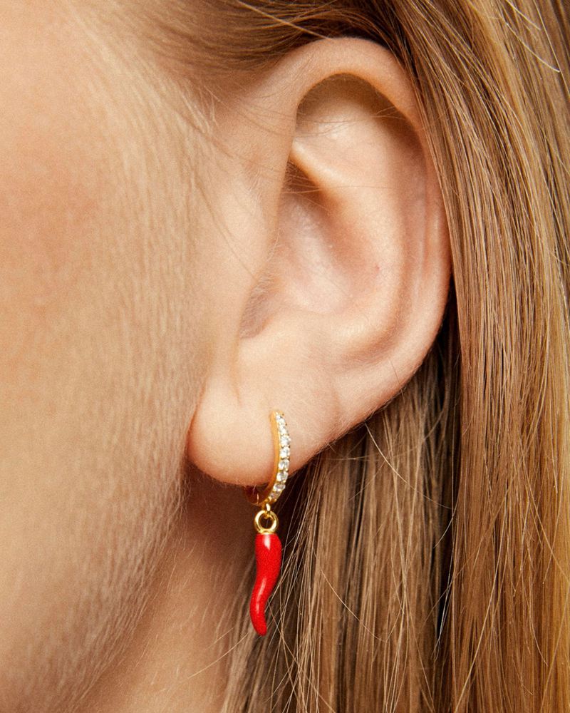 Gold Alohas Spicy Women's Earrings | GNJQC5017