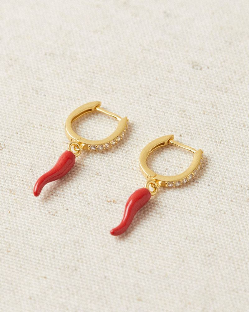 Gold Alohas Spicy Women\'s Earrings | GNJQC5017