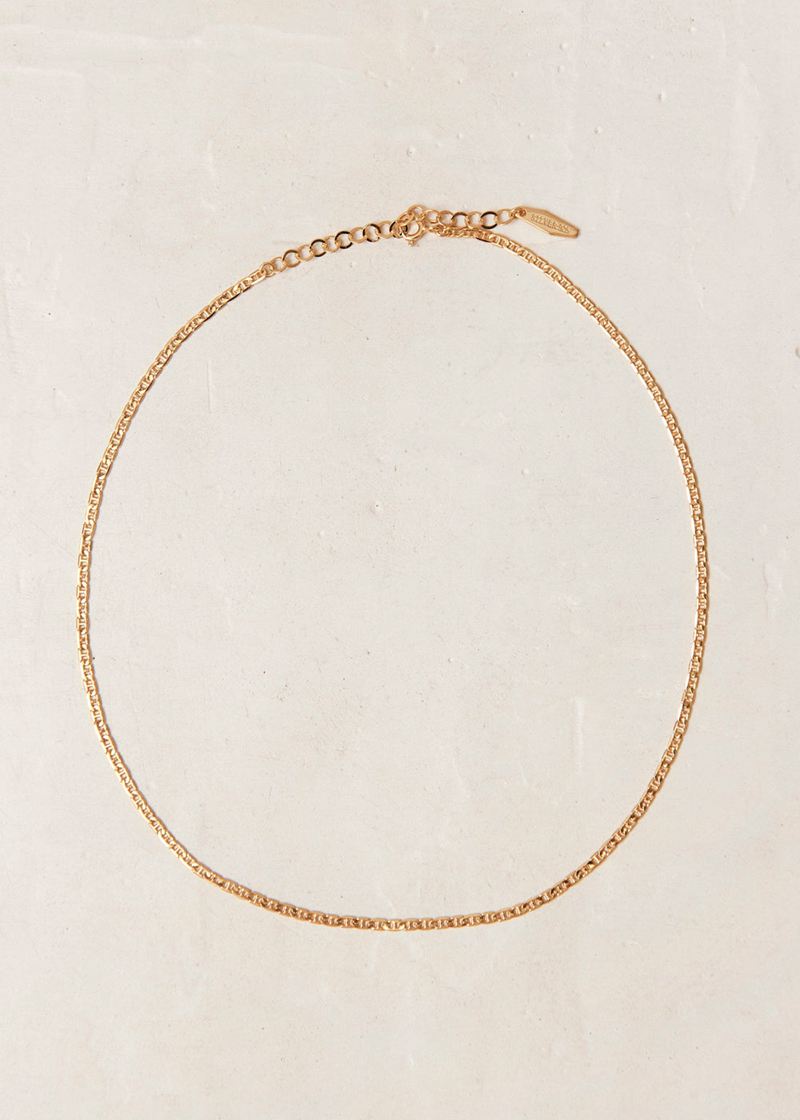 Gold Alohas Vortex Women's Necklace | UPFYH9512