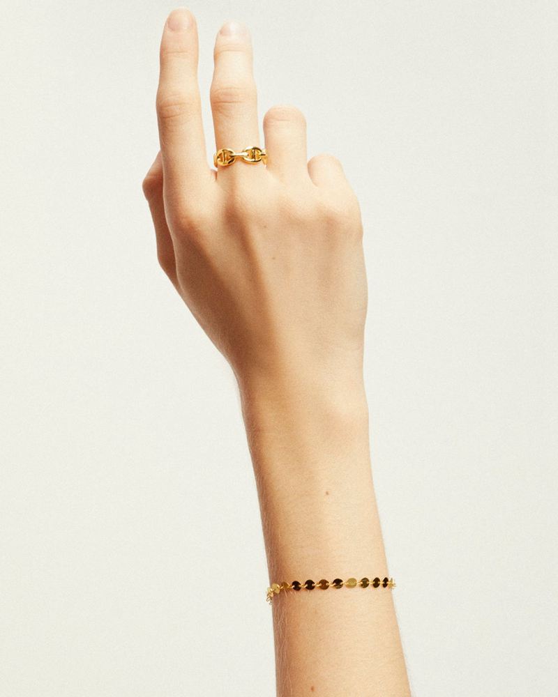 Gold Alohas Zodiac Women's Bracelet | XMJRZ8016