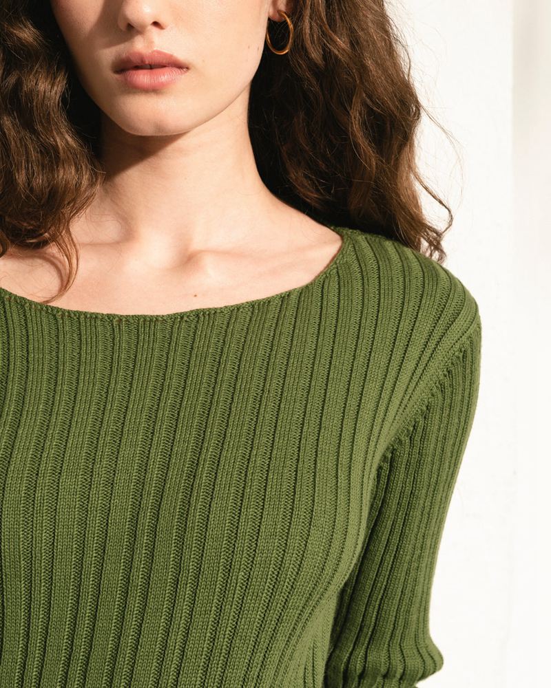 Green Alohas Emerald Women's Tops | ZDVXS2870