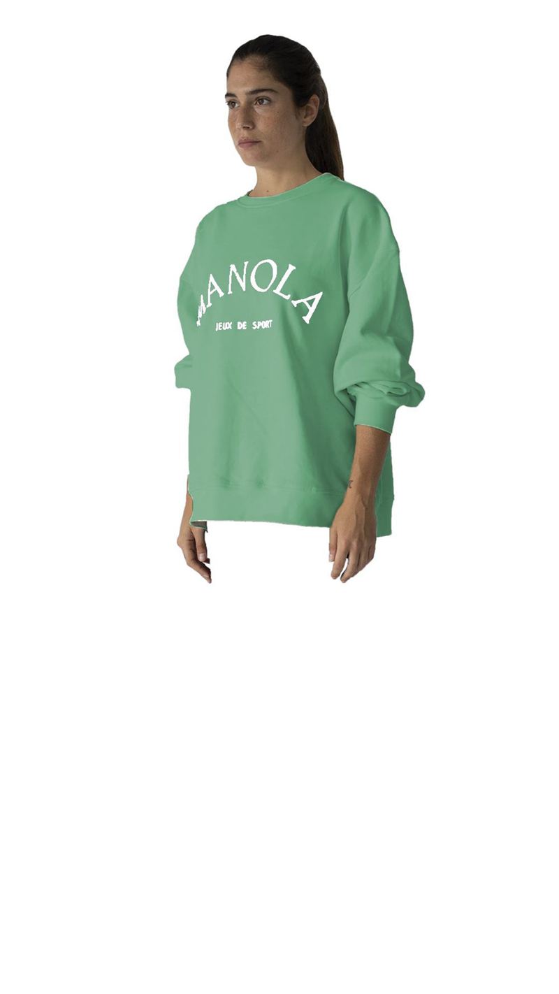 Green Alohas Iconica Sweatshirt Women's Sportswear | AIUTV9843