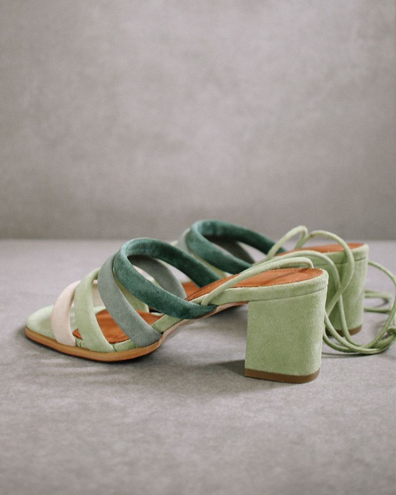 Green Alohas Letizia Shades Of Women's Sandals | JAXQF1763