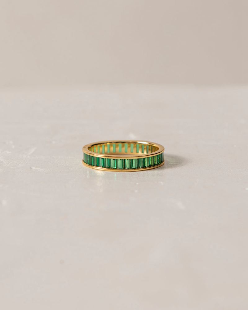 Green Alohas Lucuma Women's Ring | PZNGW1648