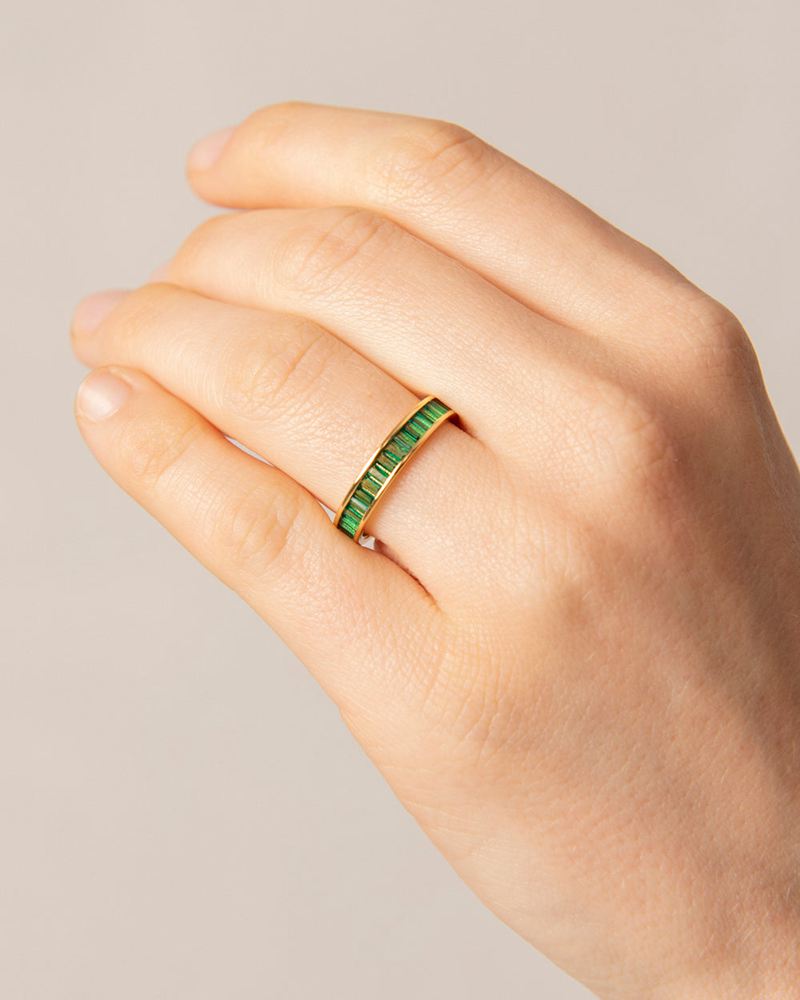 Green Alohas Lucuma Women's Ring | PZNGW1648