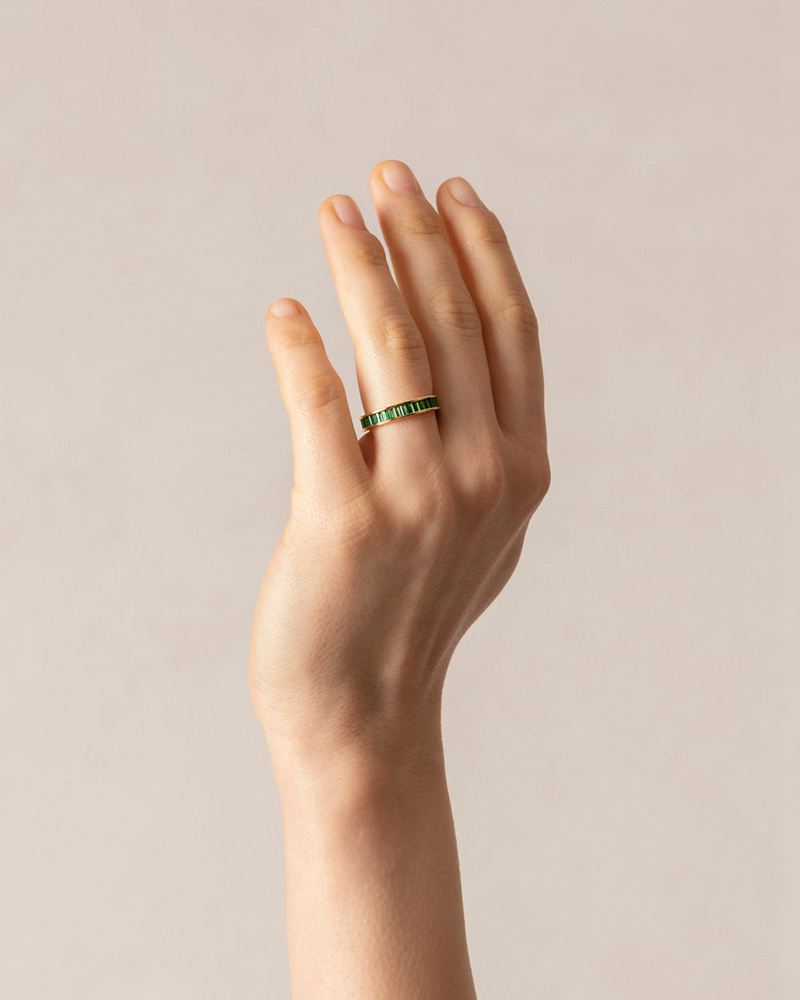 Green Alohas Lucuma Women's Ring | PZNGW1648