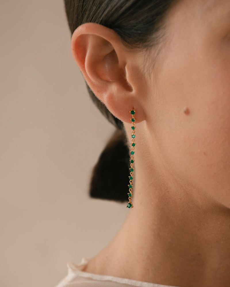 Green Alohas Lust Women's Earrings | PNKVE7682