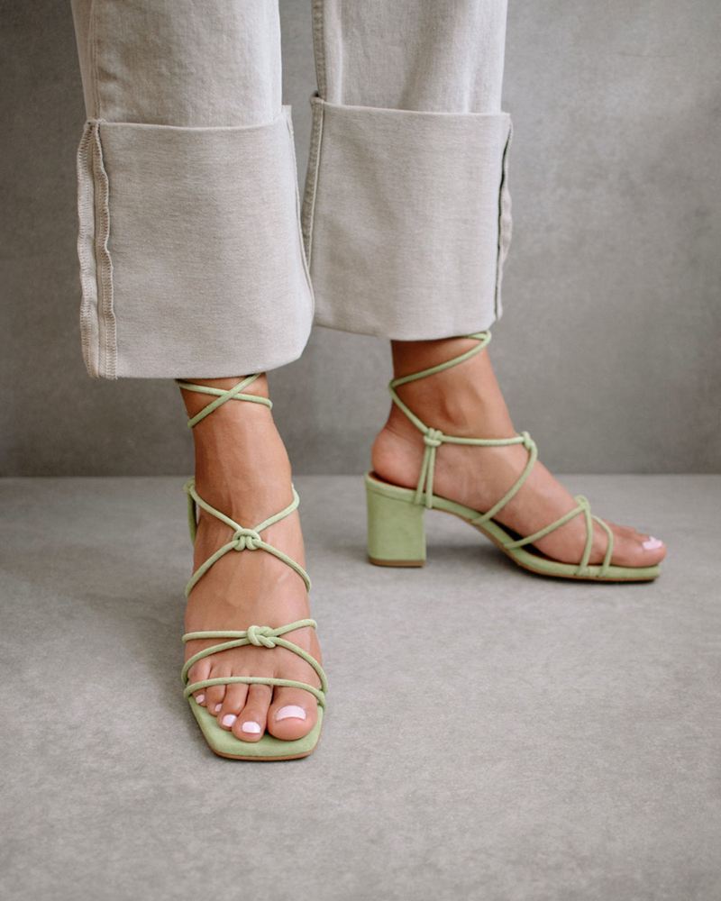 Green Alohas Paloma Women's Sandals | BCPIV2369