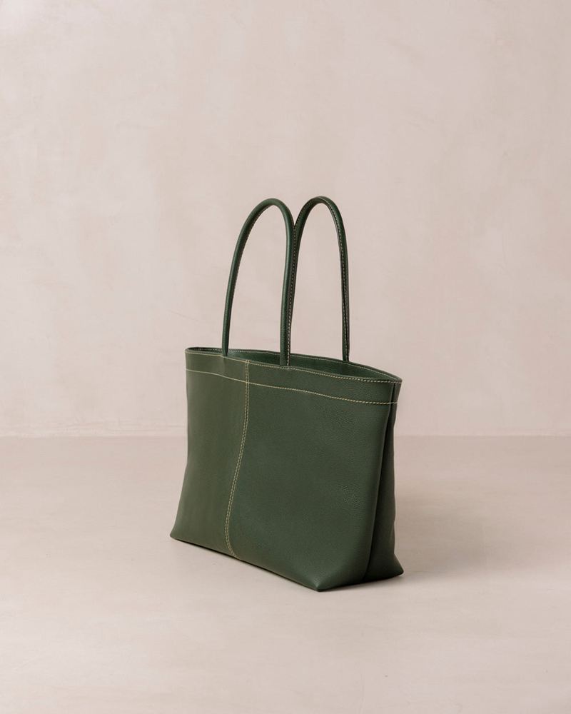 Green Alohas The F Leather Women's Bags | PLDKM5207