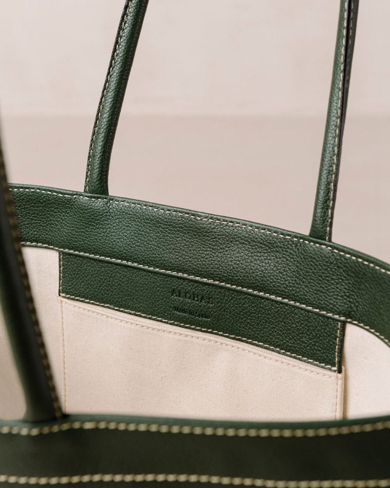 Green Alohas The F Leather Women's Bags | PLDKM5207