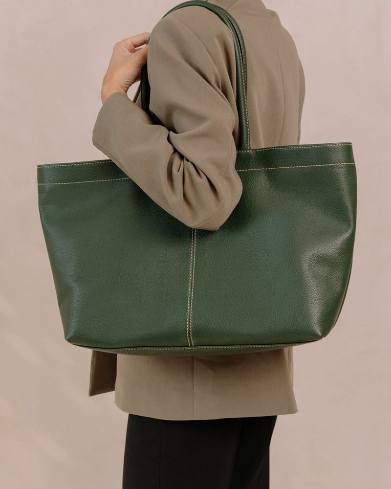 Green Alohas The F Leather Women's Bags | PLDKM5207