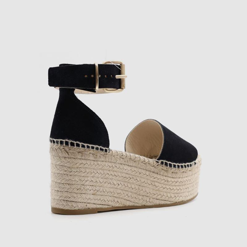 Navy Alohas Karmen Women's Espadrilles | NFSUA1734