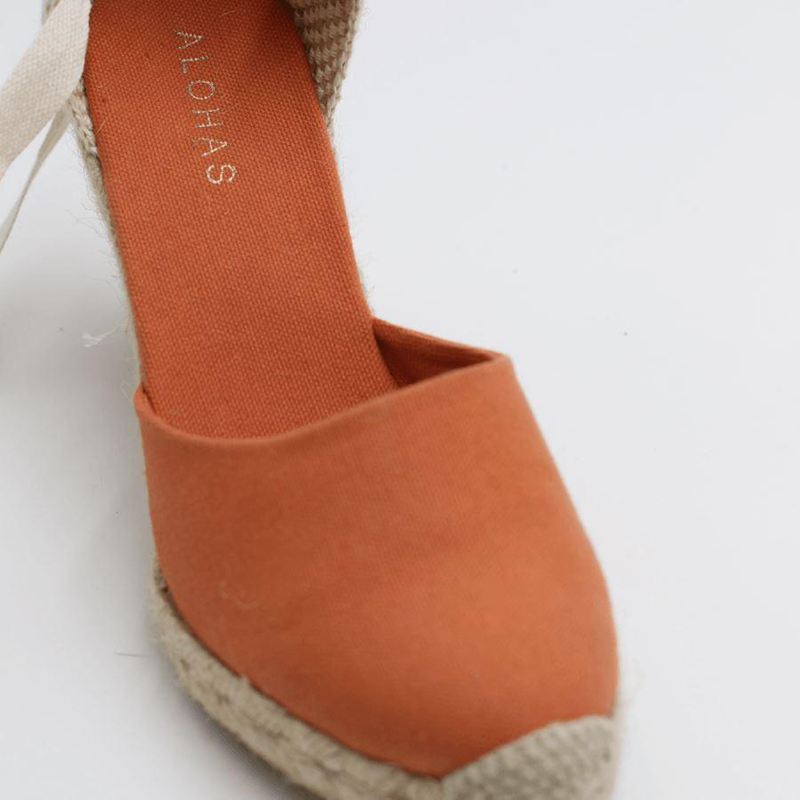 Orange Alohas Clara By Day Women's Espadrilles | KQTUY6789