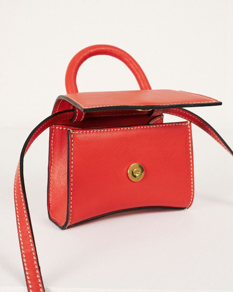 Orange Alohas The X Pomelo Leather Women's Bags | UVKAL1534