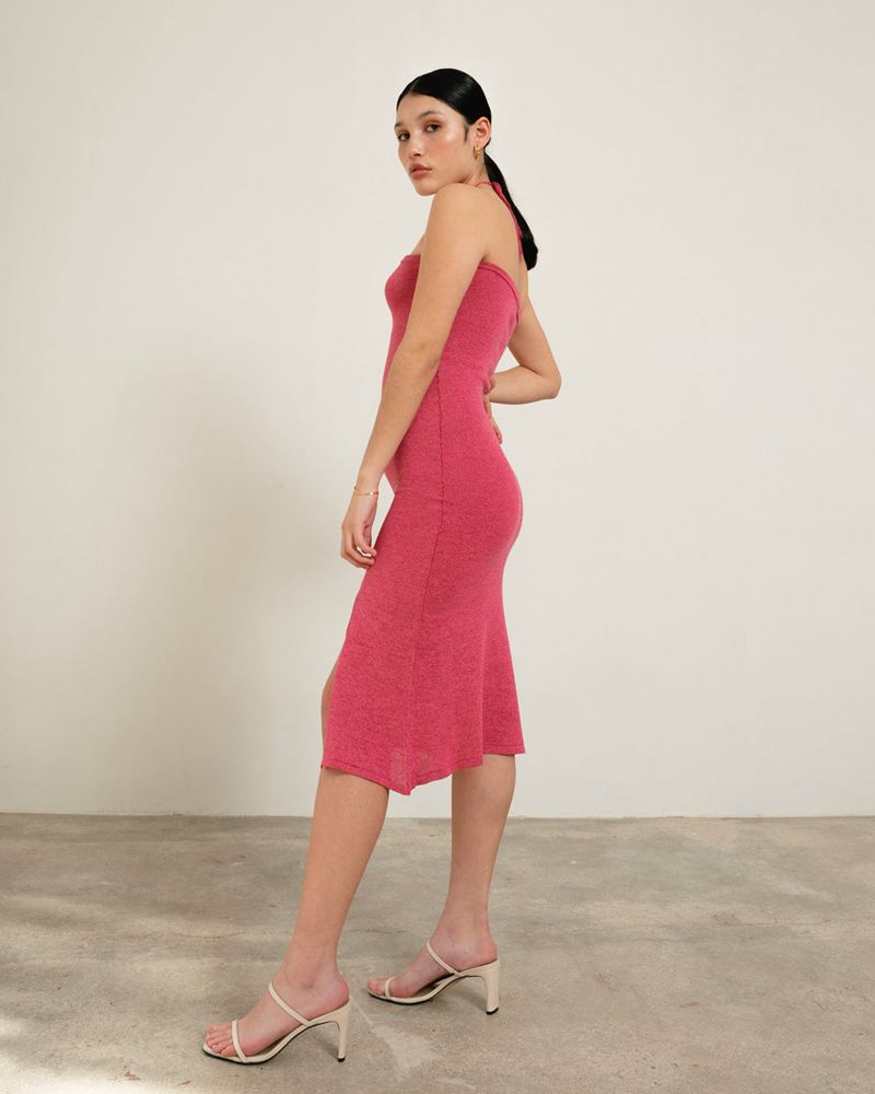 Pink Alohas Dancefloor Glim Women's Dresses | JYOHE6748