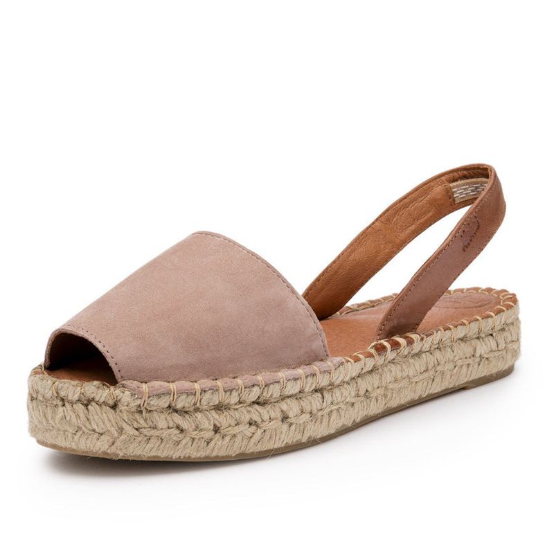 Pink Alohas Ibizas Suede Women's Espadrilles | IBXJO2761