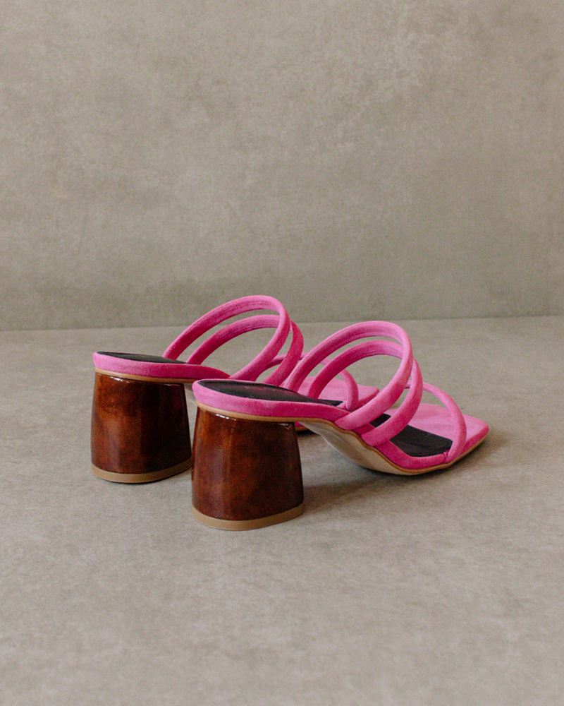 Pink Alohas Indiana Leather Women's Sandals | RUVPC9183