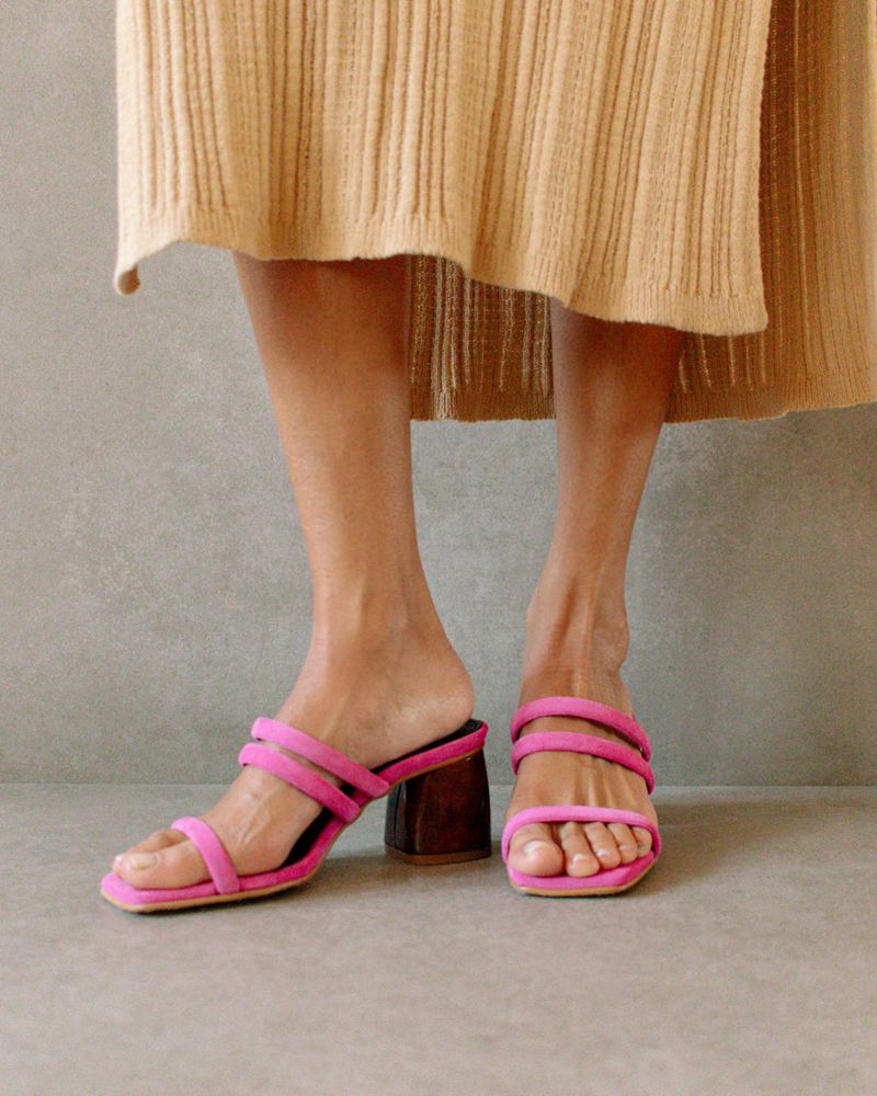 Pink Alohas Indiana Leather Women's Sandals | RUVPC9183