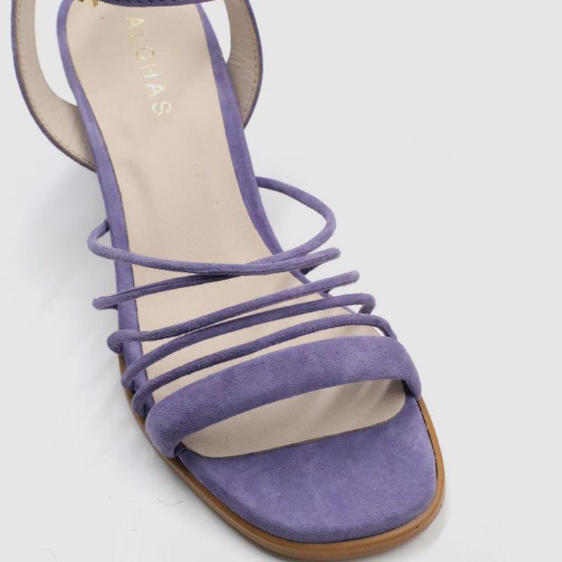 Purple Alohas Carolina Women's Heels | XSWJA3642