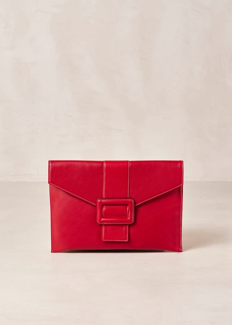 Red Alohas The E Leather Women's Bags | SDJEU2740