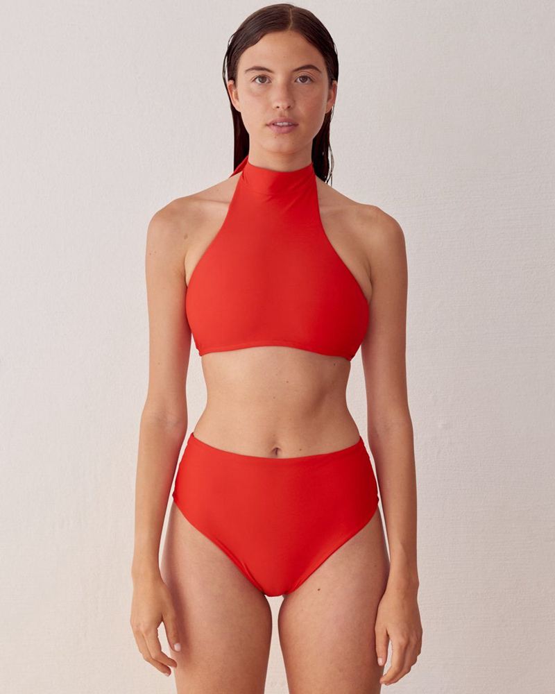 Red Alohas The Higher Bottom Women's Swimwear | RSZMY0548