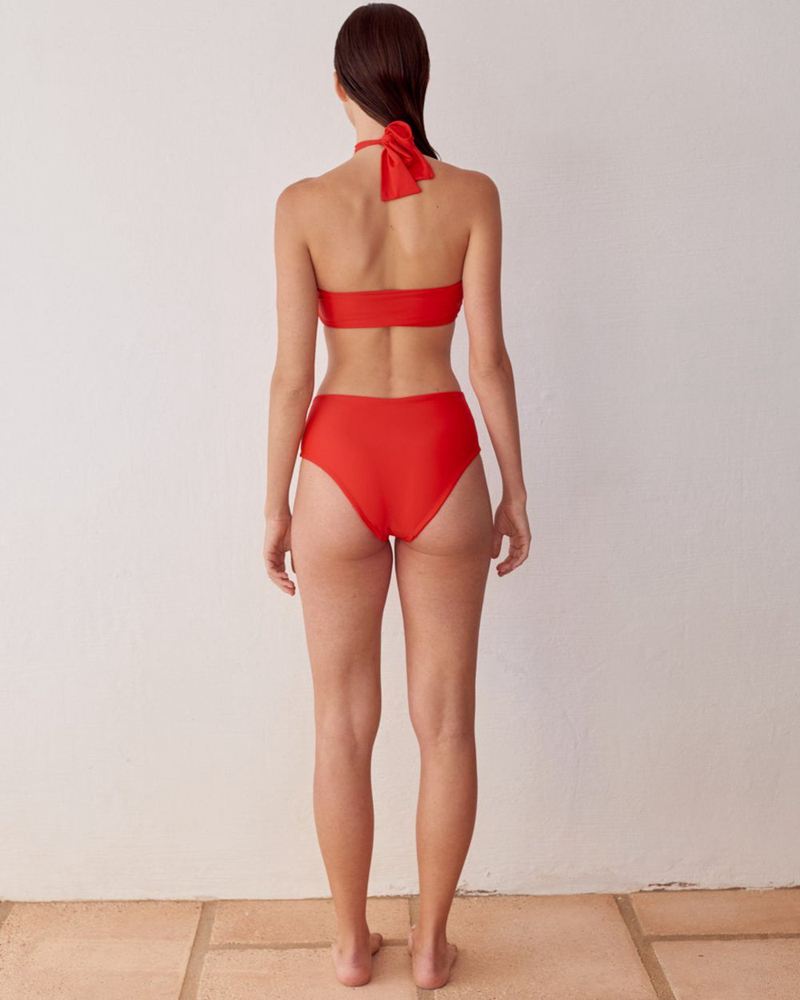 Red Alohas The Higher Bottom Women's Swimwear | RSZMY0548