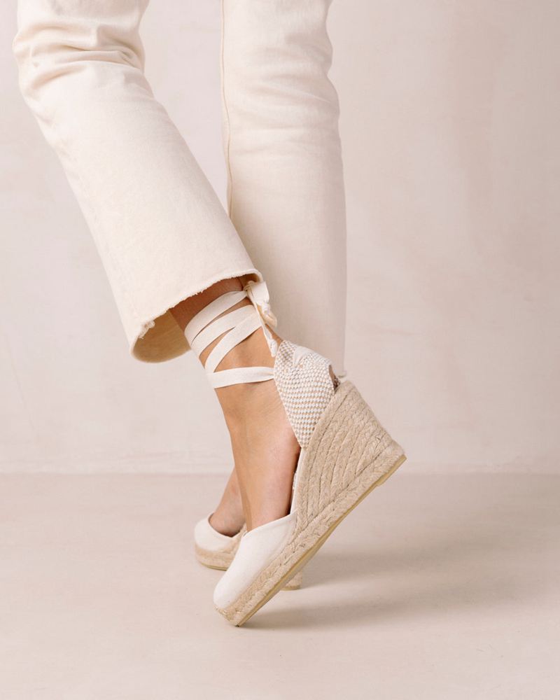 White Alohas Clara By Day Women's Espadrilles | KDVNS9630