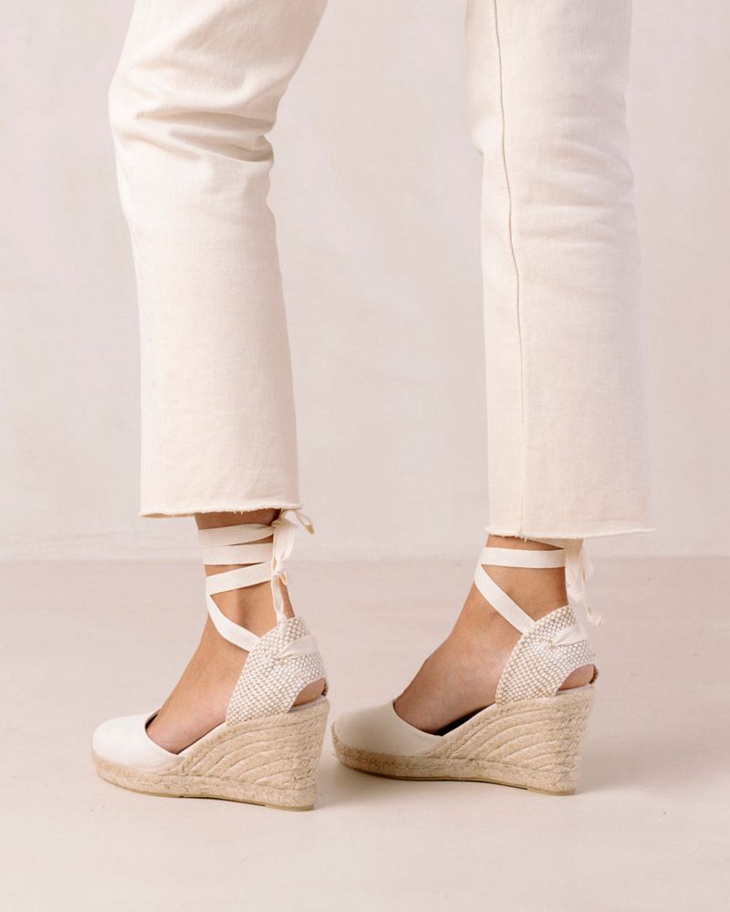 White Alohas Clara By Day Women's Espadrilles | KDVNS9630