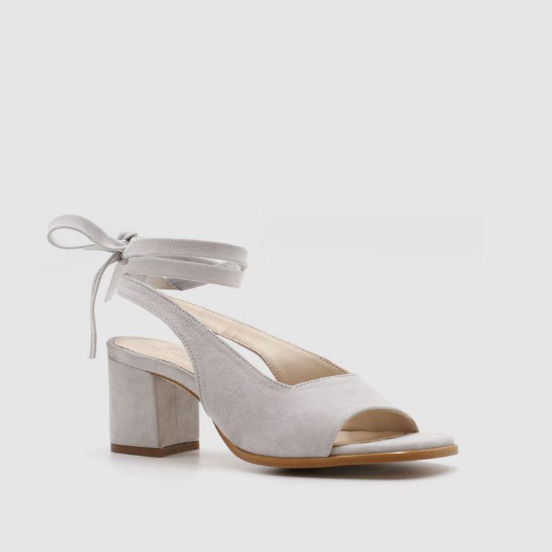 White Alohas Lille Leather Women's Sandals | YVPLM4351