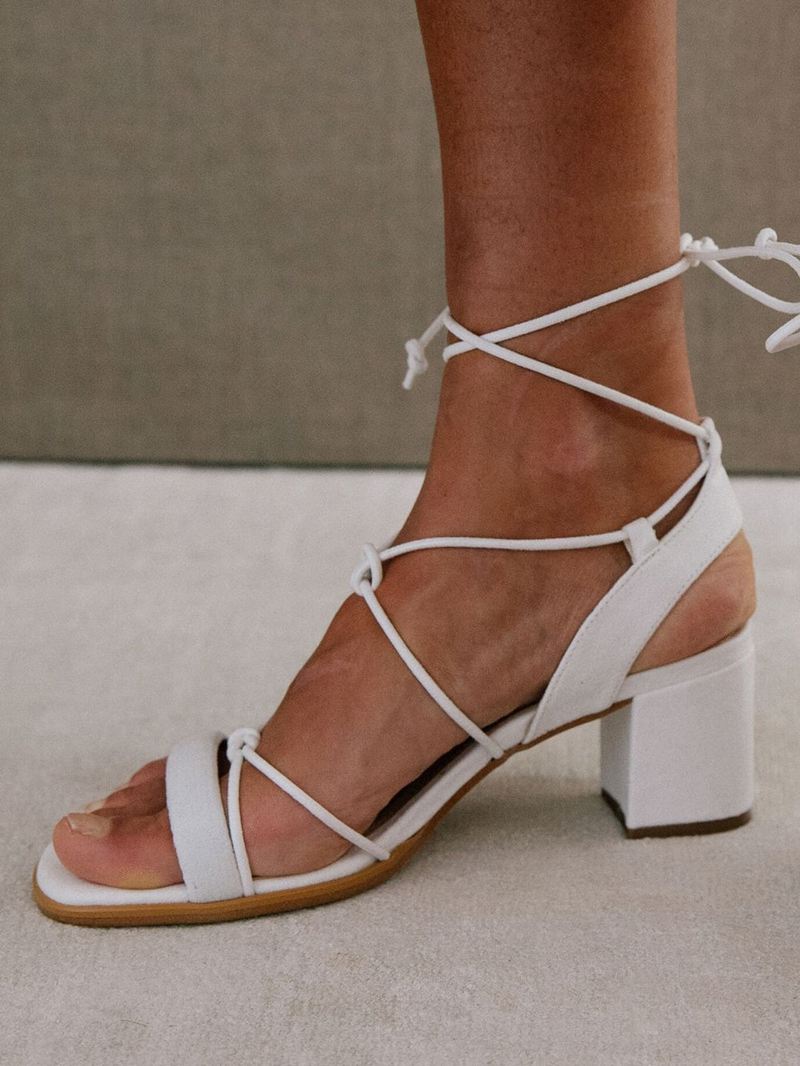 White Alohas Sophie Vegan Leather Women's Sandals | XWZVG0846