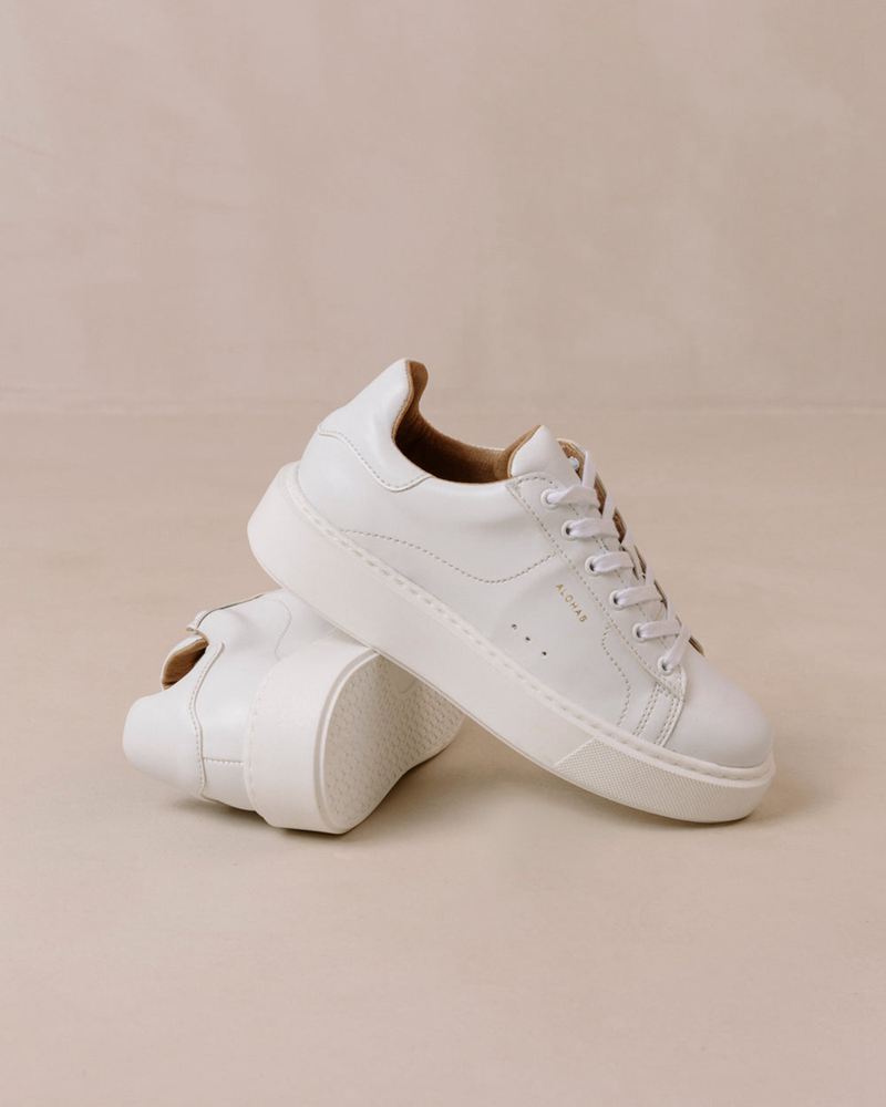 White Alohas Tb.65 Vegan Leather Women's Sneakers | WIVPF9512