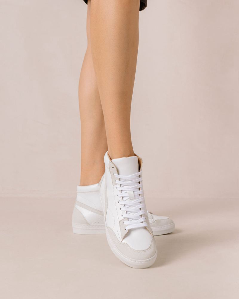 White Alohas Tb.73 Vegan Leather Women's Sneakers | DHQTF0612