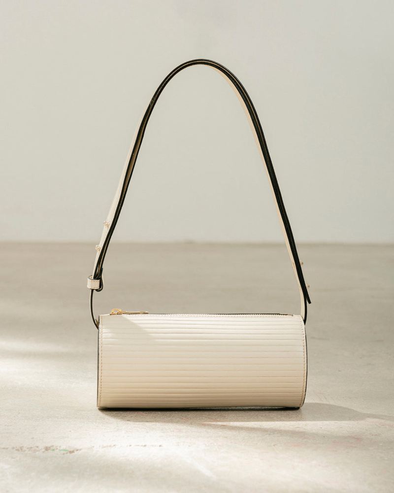 White Alohas The I Pleated Leather Women's Bags | DZICV4016