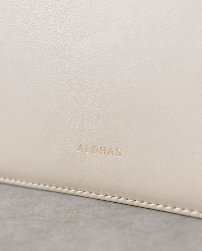 White/Beige Alohas The A Scacchi Women's Bags | FNKYV0358