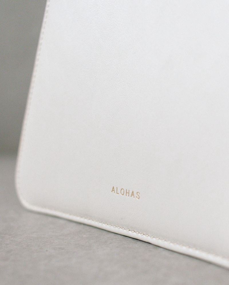 White/Green Alohas The A Scacchi Leather Women's Bags | XSTCQ8049