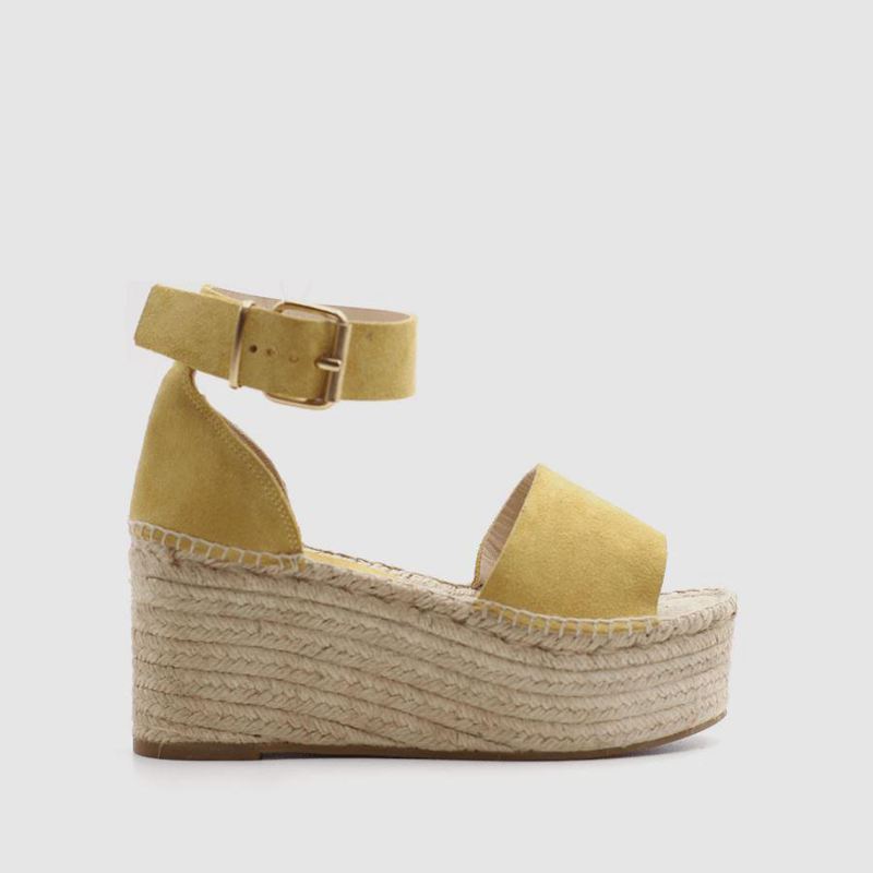 Yellow Alohas Karmen Women's Espadrilles | IBKVW4135