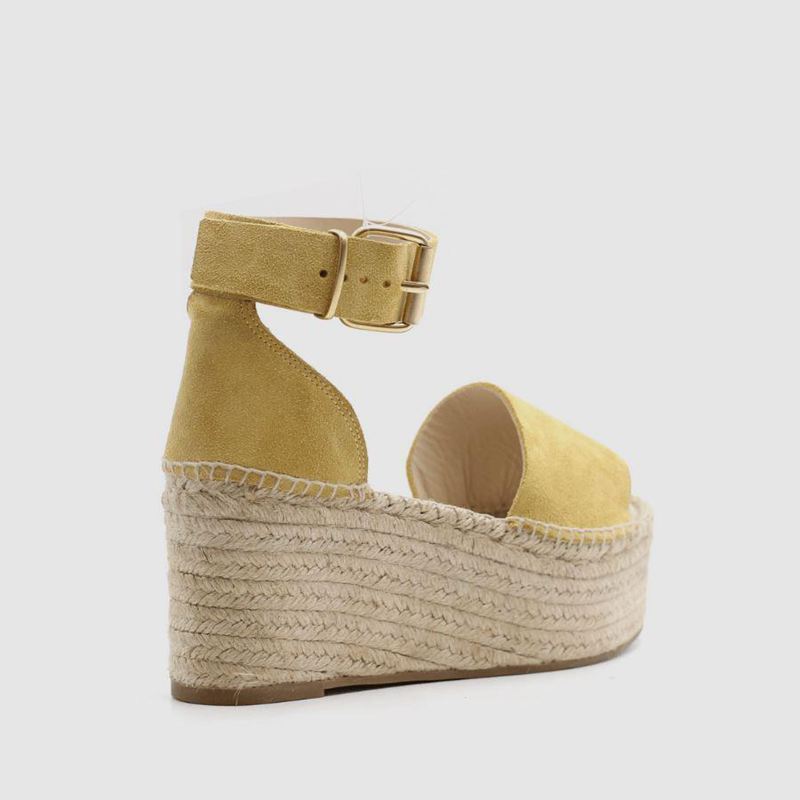 Yellow Alohas Karmen Women's Espadrilles | IBKVW4135