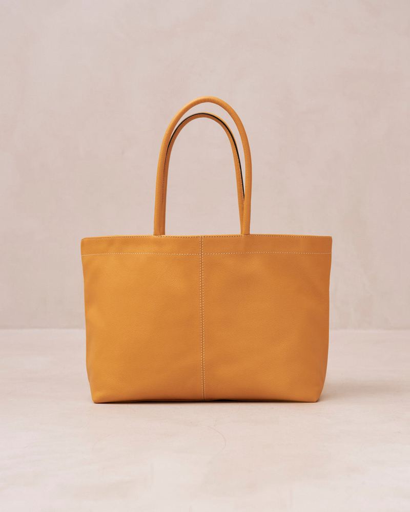 Yellow Alohas The F Leather Women's Bags | GUHYX2451